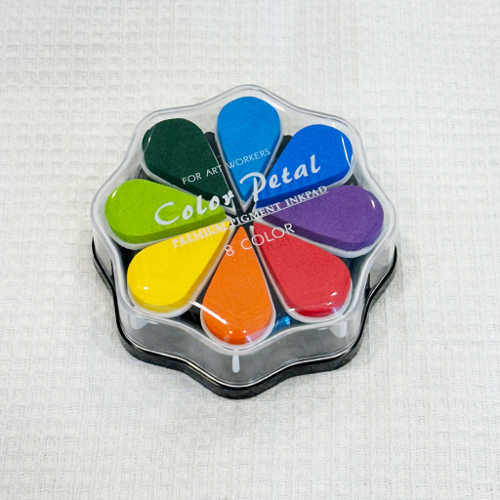 꽃잎 스템프패드(8색)-레인보우